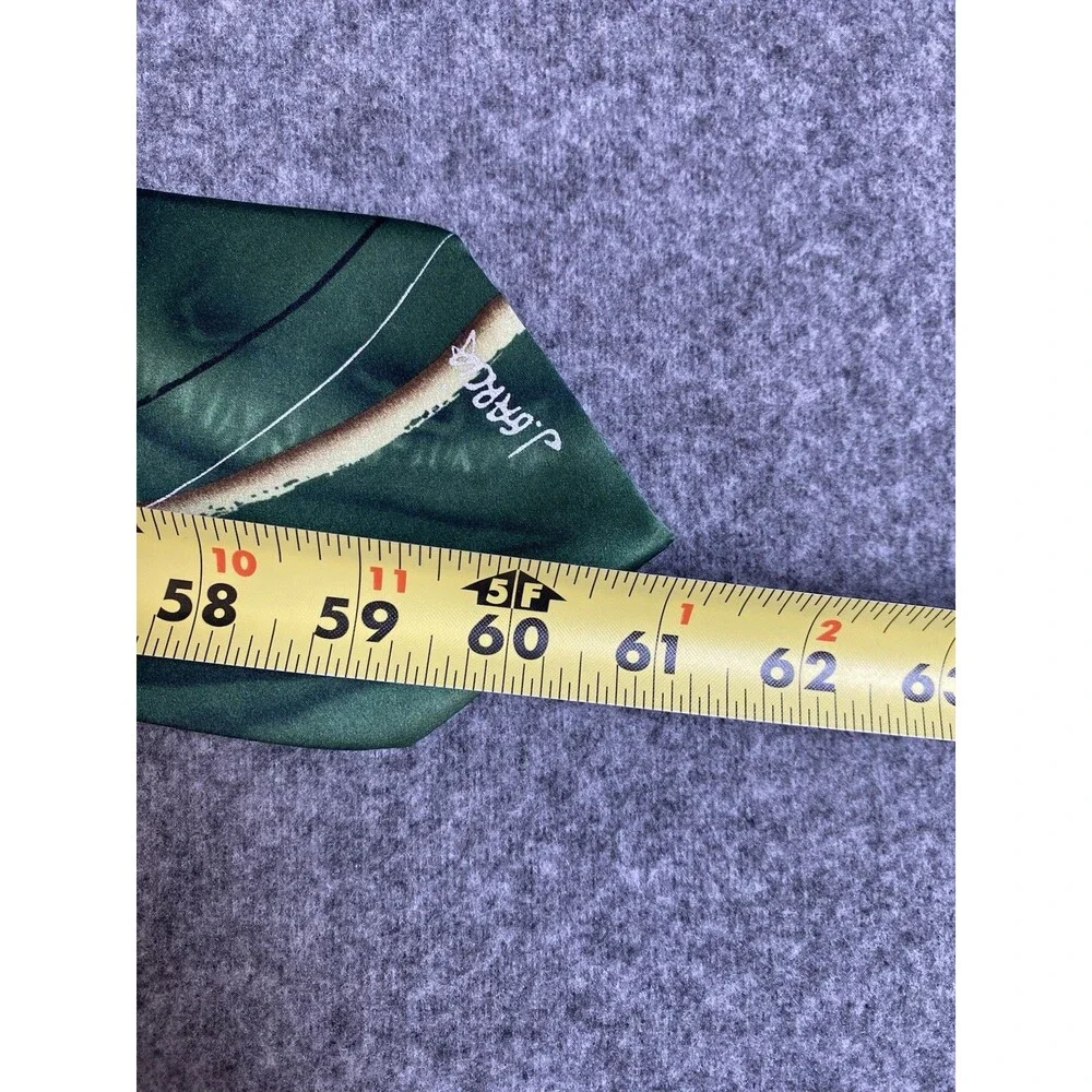 J. Garcia Green Gold Necktie Watercolor Courtyard Performance Artist Proof No. 9